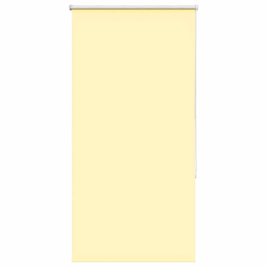 vidaXL Rolgordijn verduisterend 80x130 cm stofbreedte 75,7cm geel afbeelding 1