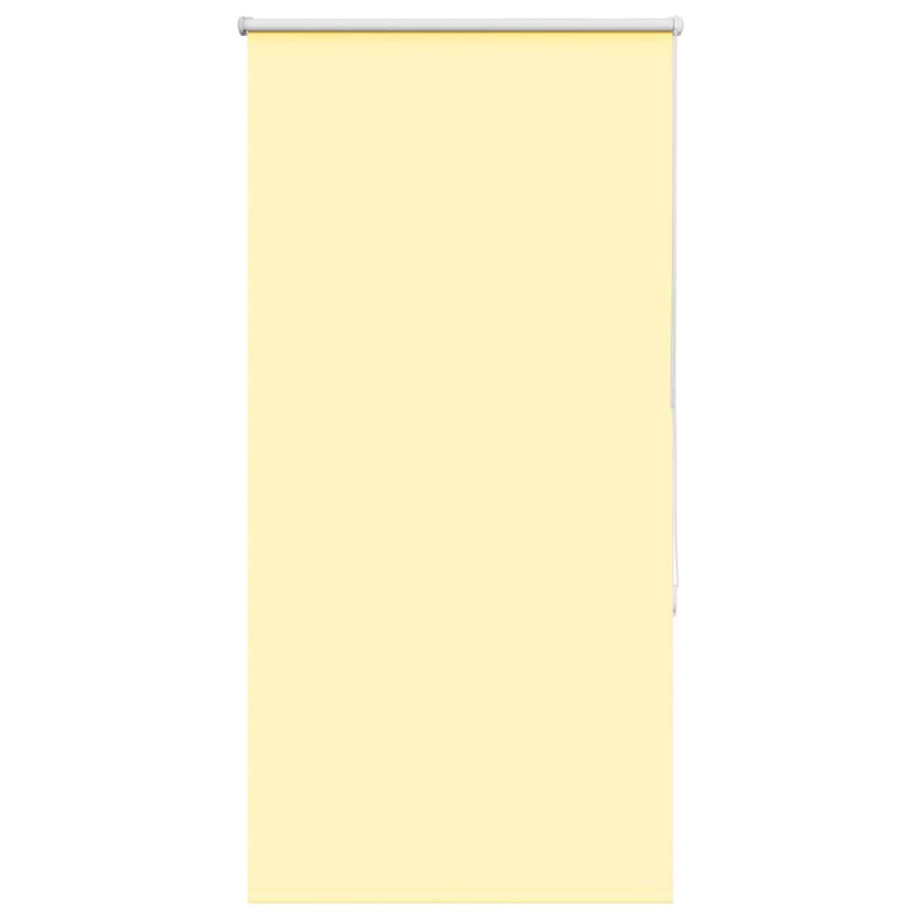 vidaXL Rolgordijn verduisterend 85x130 cm stofbreedte 80,7cm geel afbeelding 1