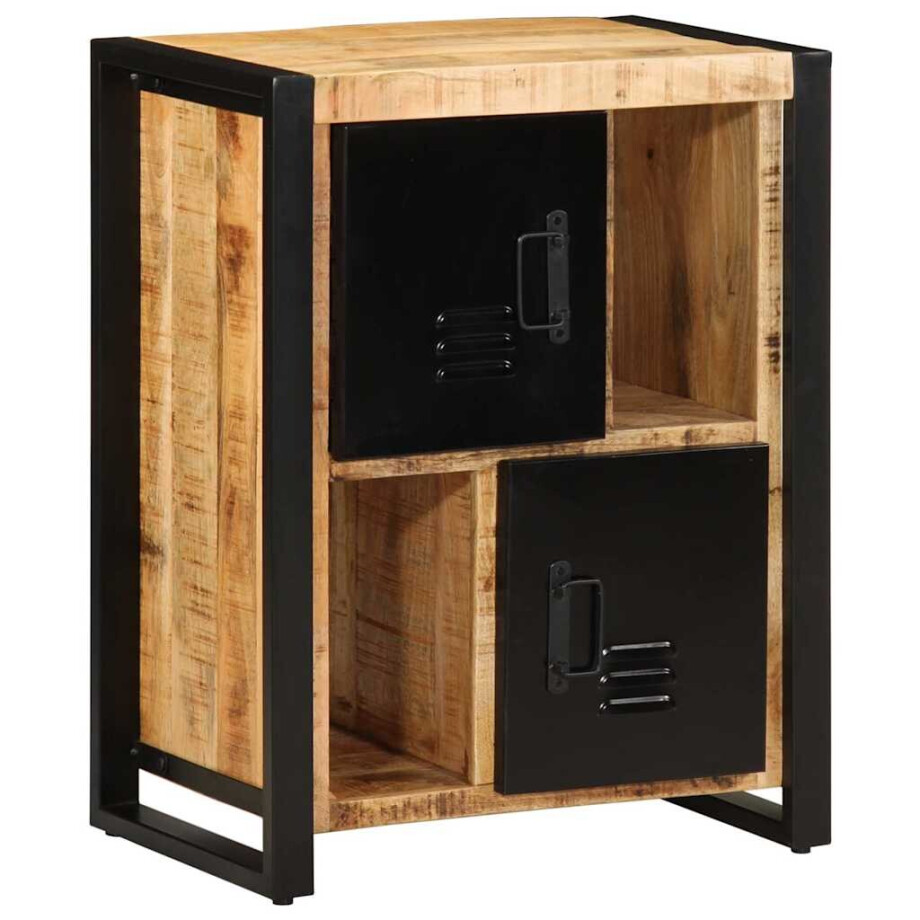 vidaXL Dressoir 55x35x70 cm massief ruw mangohout afbeelding 1