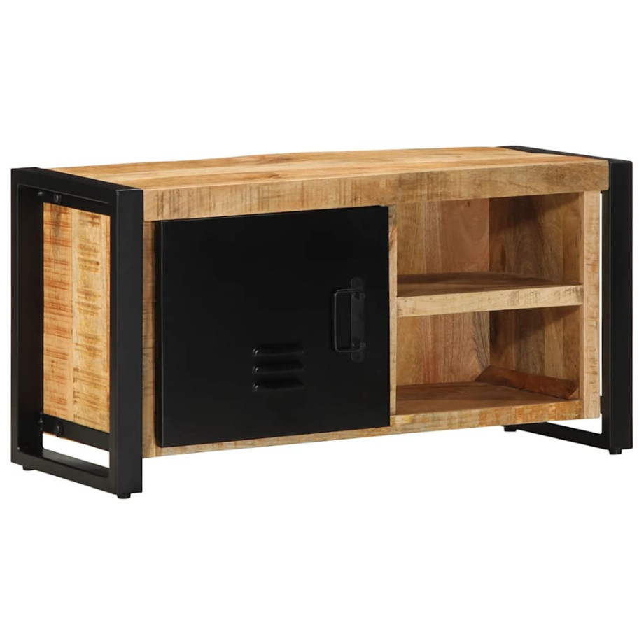 vidaXL Tv-meubel 80x30x40 cm massief ruw mangohout vidaXL Tv-meubel 80x30x40 cm massief ruw mangohout afbeelding 1