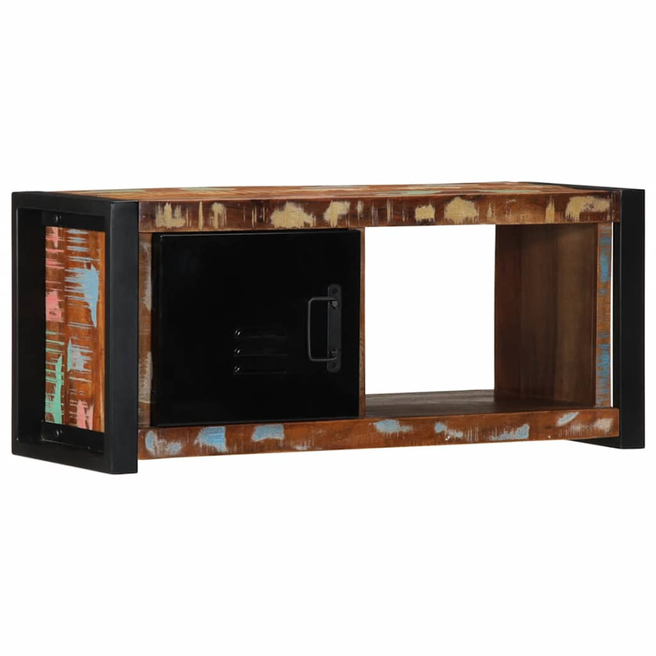 vidaXL Tv-meubel 80x30x35 cm massief gerecycled hout afbeelding 1