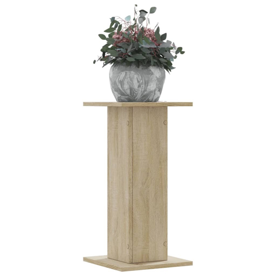 vidaXL Plantenstandaards 2 st 30x30x60 cm bewerkt hout sonoma eiken afbeelding 1