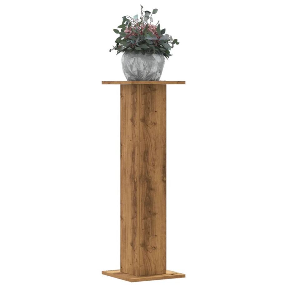 vidaXL Plantenstandaards 2 st 30x30x95 cm hout artisanaal eiken afbeelding 1