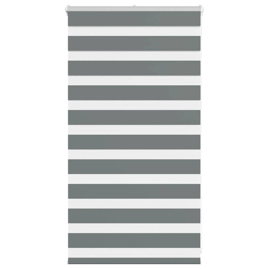 vidaXL Zebra rolgordijn 70x100 cm stofbreedte 65,9 cm donkergrijs vidaXL Zebra rolgordijn 70x100 cm stofbreedte 65,9 cm donkergrijs afbeelding 1
