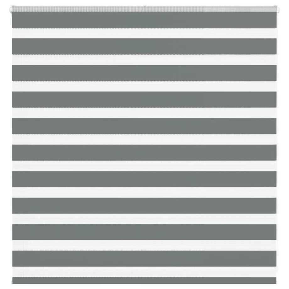 vidaXL Zebra rolgordijn 140x100 cm stofbreedte 135,9 cm donkergrijs afbeelding 1