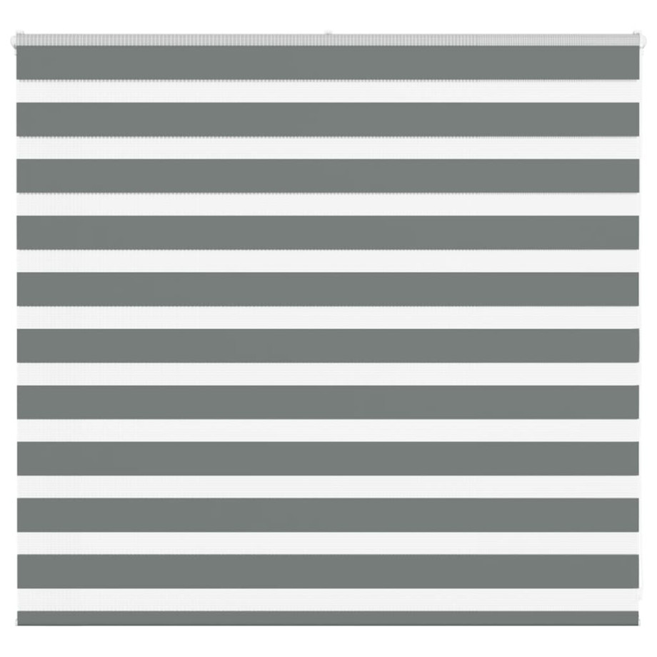 vidaXL Zebra rolgordijn 155x100 cm stofbreedte 150,9 cm donkergrijs afbeelding 1