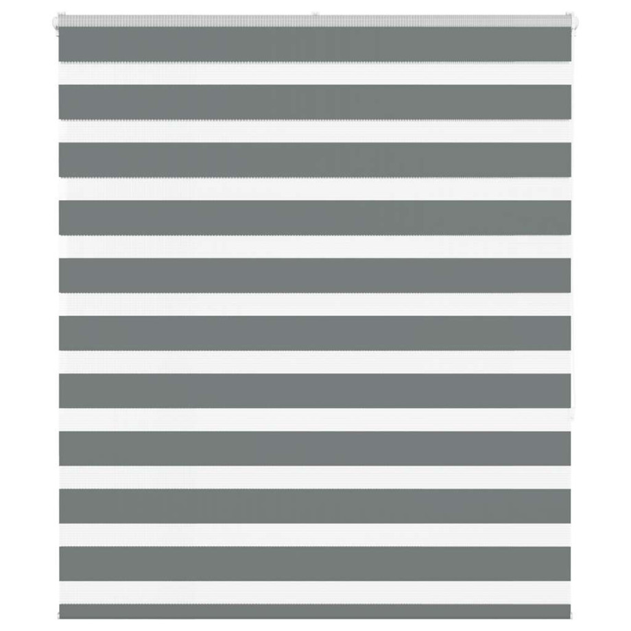 vidaXL Zebra rolgordijn 105x150 cm stofbreedte 100,9 cm donkergrijs afbeelding 1