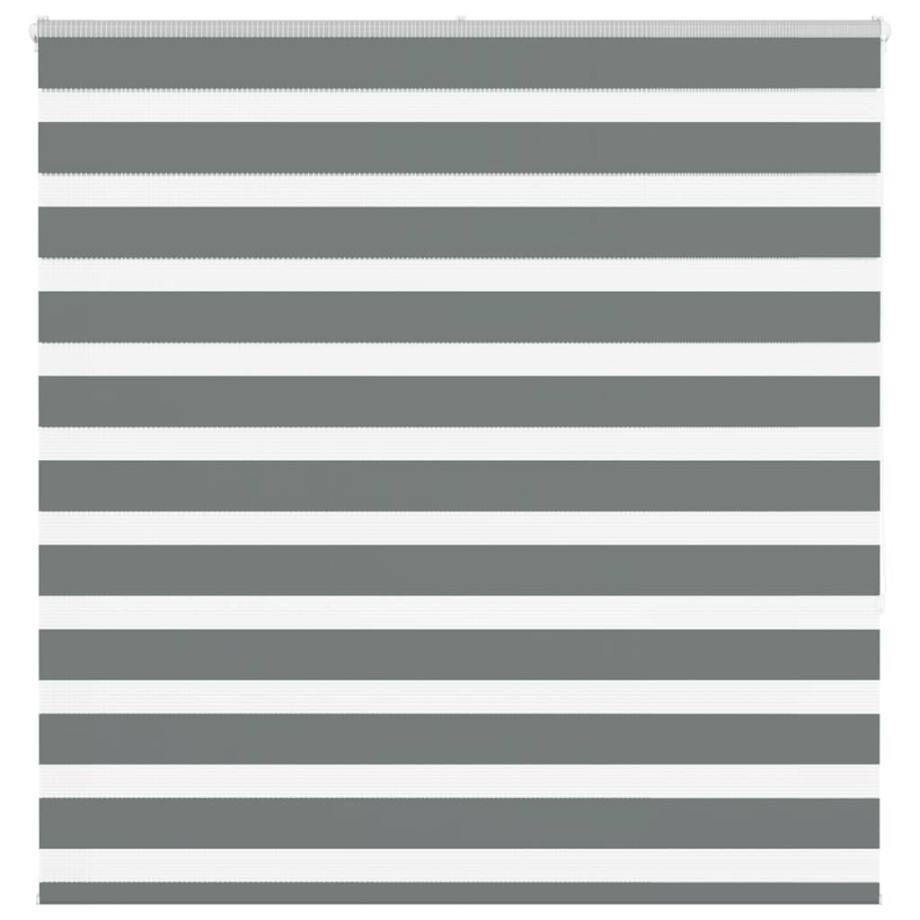 vidaXL Zebra rolgordijn 145x150 cm stofbreedte 140,9 cm donkergrijs afbeelding 1