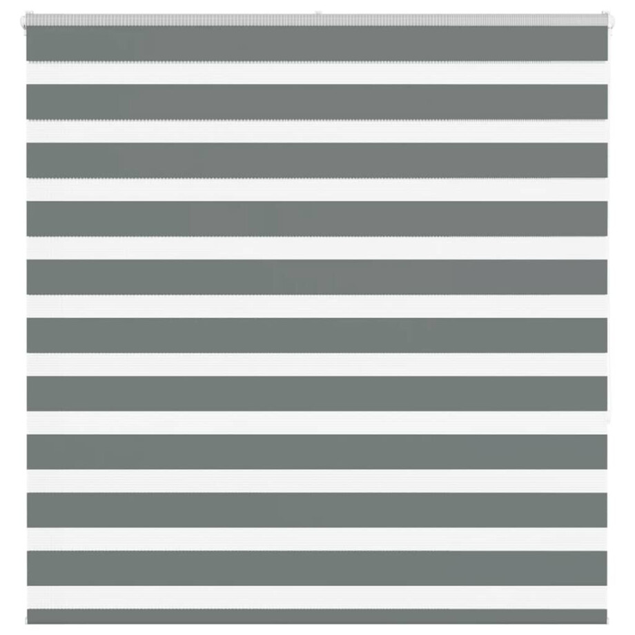 vidaXL Zebra rolgordijn 145x150 cm stofbreedte 140,9 cm donkergrijs vidaXL Zebra rolgordijn 145x150 cm stofbreedte 140,9 cm donkergrijs afbeelding 1