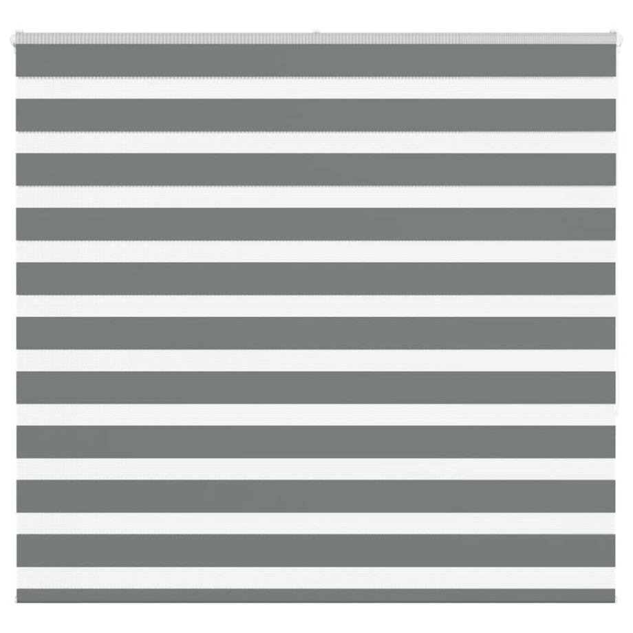 vidaXL Zebra rolgordijn 155x150 cm stofbreedte 150,9 cm donkergrijs afbeelding 1
