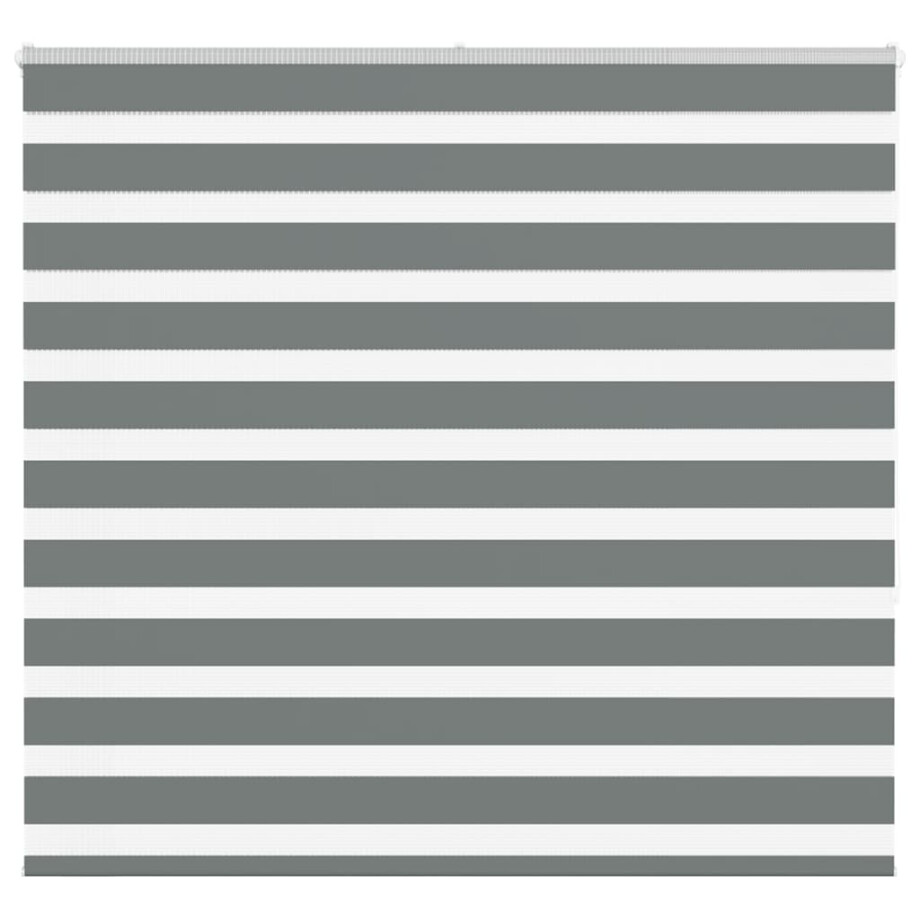 vidaXL Zebra rolgordijn 160x150 cm stofbreedte 155,9 cm donkergrijs afbeelding 1