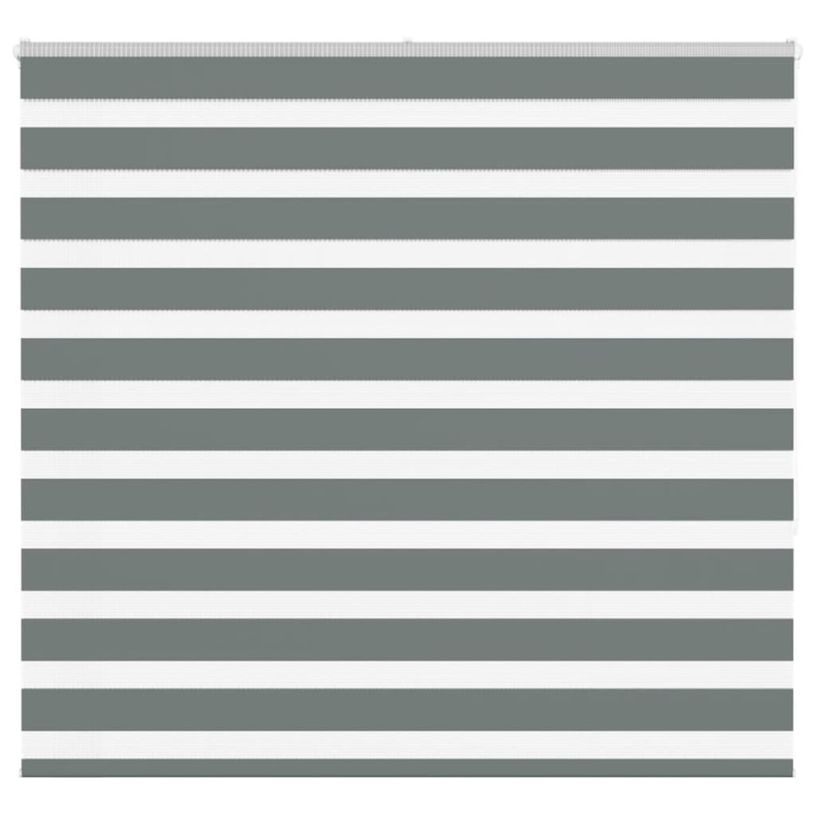 vidaXL Zebra rolgordijn 165x150 cm stofbreedte 160,9 cm donkergrijs afbeelding 1