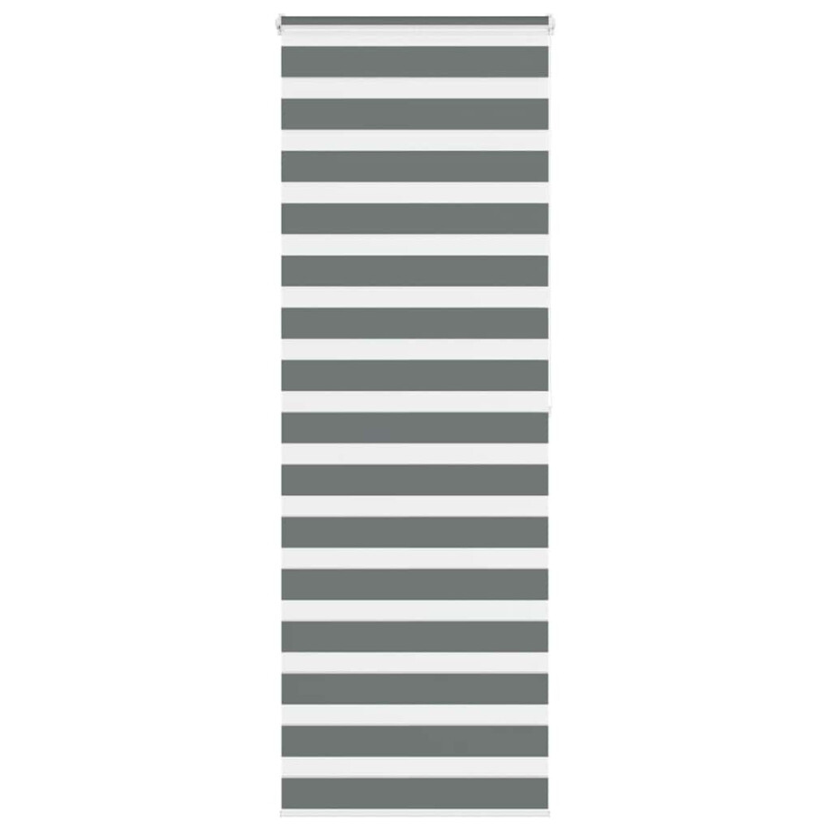 vidaXL Zebra rolgordijn 80x200 cm stofbreedte 75,9 cm donkergrijs vidaXL Zebra rolgordijn 80x200 cm stofbreedte 75,9 cm donkergrijs afbeelding 1