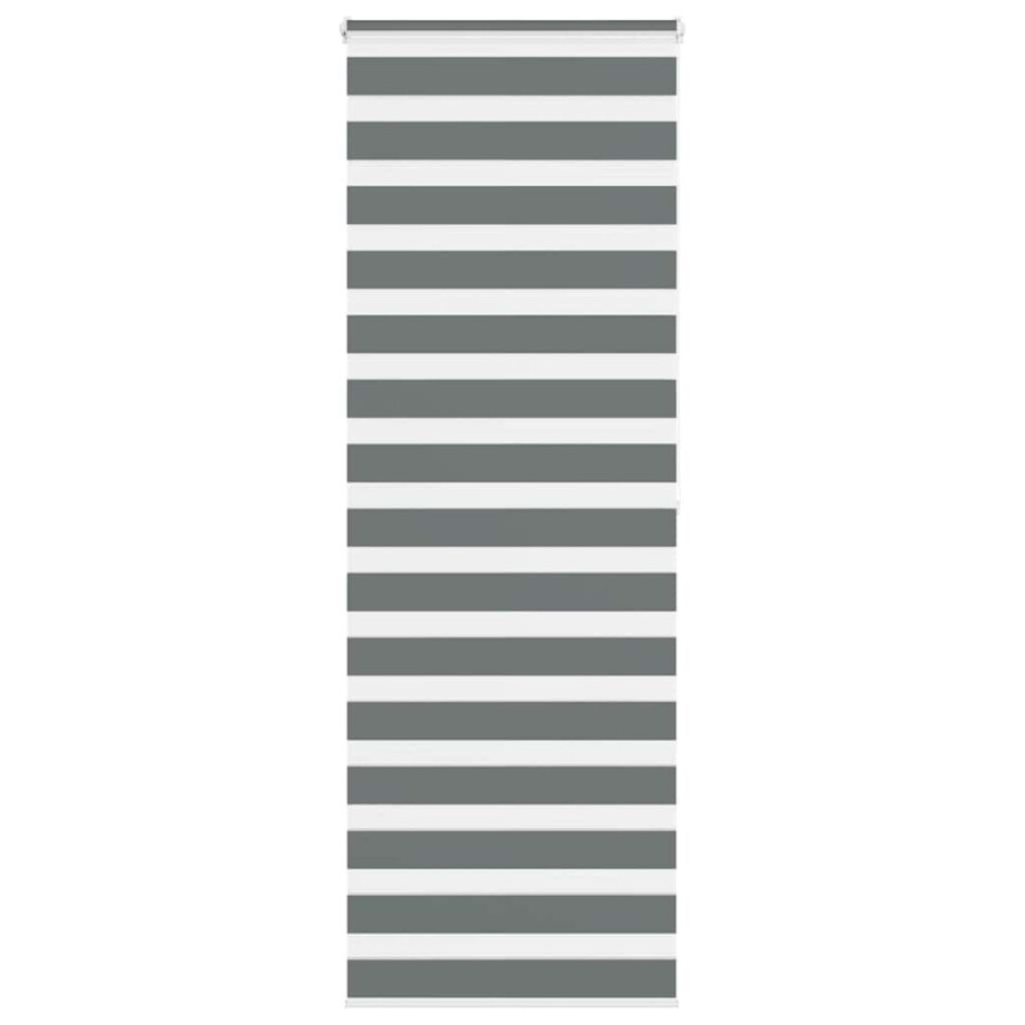 vidaXL Zebra rolgordijn 90x200 cm stofbreedte 85,9 cm donkergrijs vidaXL Zebra rolgordijn 90x200 cm stofbreedte 85,9 cm donkergrijs afbeelding 1