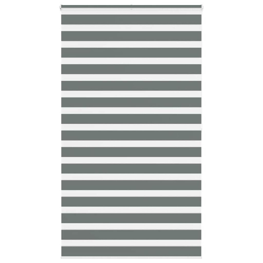 vidaXL Zebra rolgordijn 120x200 cm stofbreedte 115,9 cm donkergrijs vidaXL Zebra rolgordijn 120x200 cm stofbreedte 115,9 cm donkergrijs afbeelding 1
