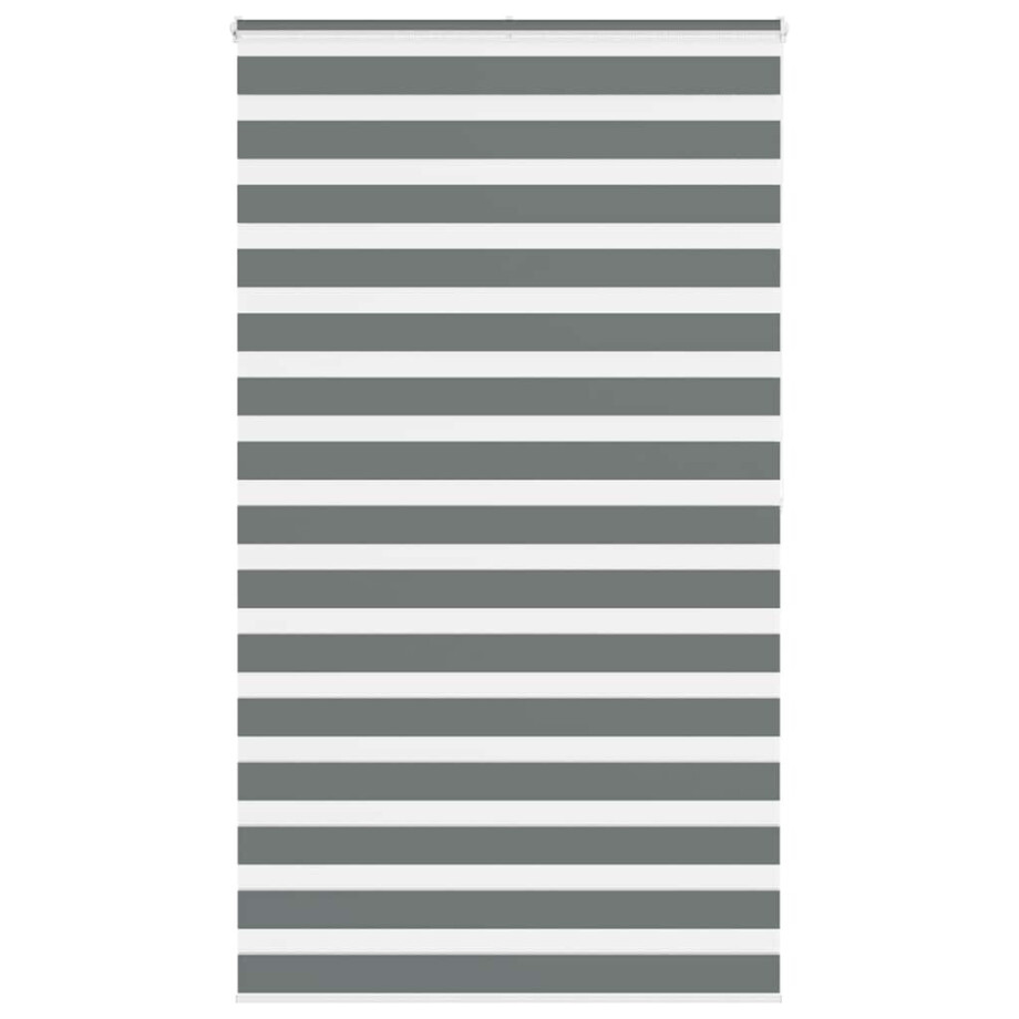 vidaXL Zebra rolgordijn 130x200 cm stofbreedte 125,9 cm donkergrijs vidaXL Zebra rolgordijn 130x200 cm stofbreedte 125,9 cm donkergrijs afbeelding 1