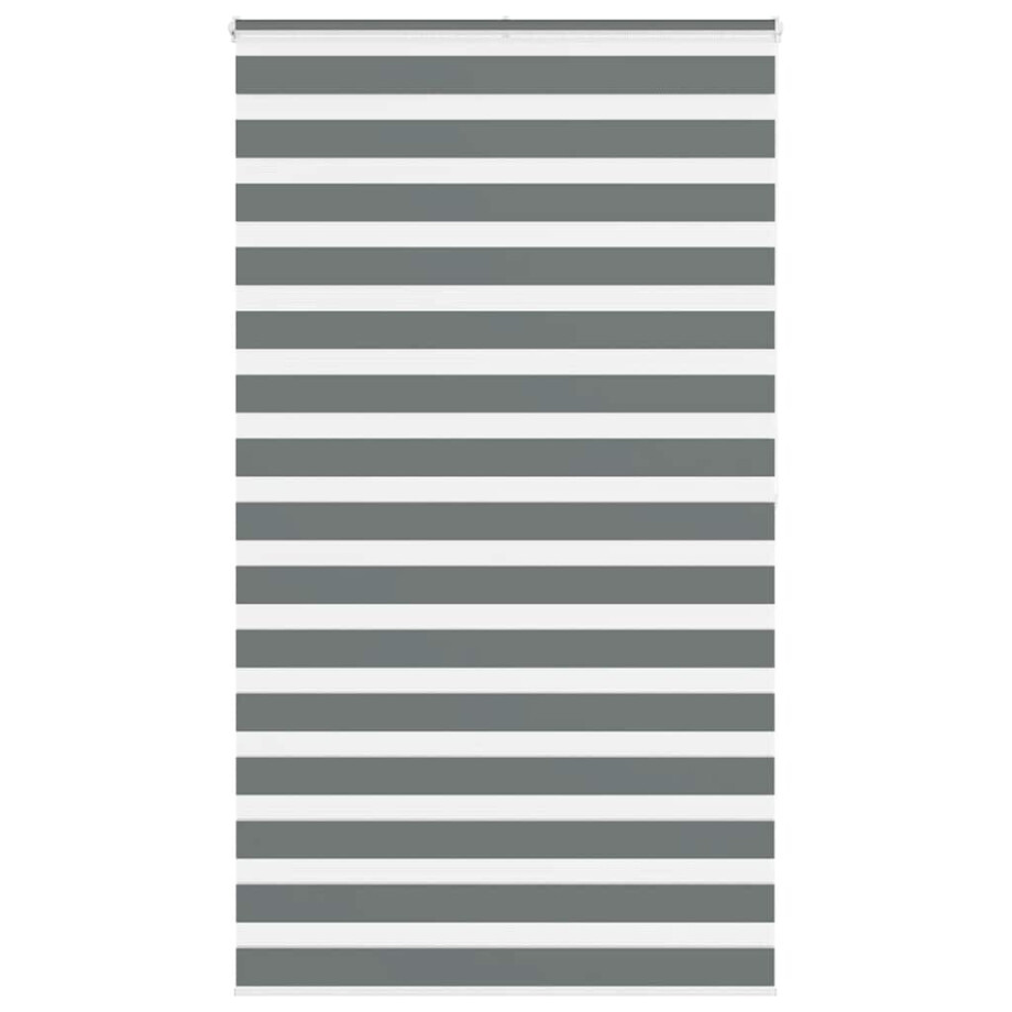 vidaXL Zebra rolgordijn 135x200 cm stofbreedte 130,9 cm donkergrijs vidaXL Zebra rolgordijn 135x200 cm stofbreedte 130,9 cm donkergrijs afbeelding 1