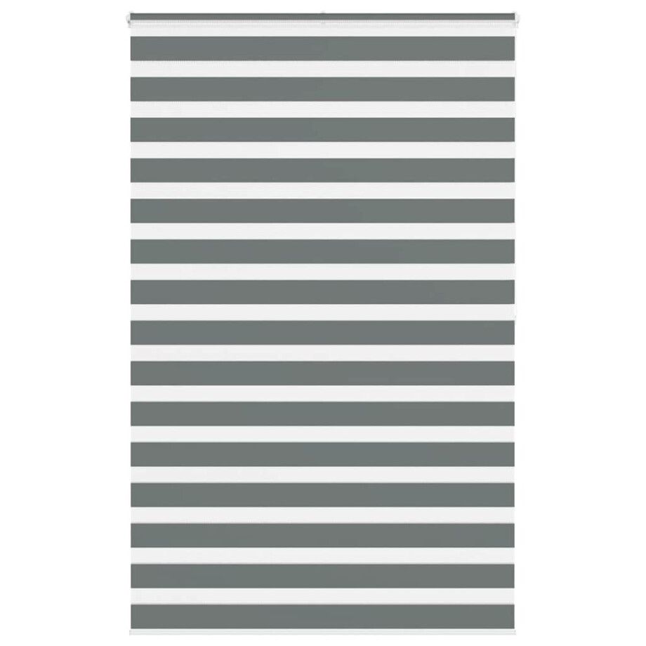 vidaXL Zebra rolgordijn 140x200 cm stofbreedte 135,9 cm donkergrijs vidaXL Zebra rolgordijn 140x200 cm stofbreedte 135,9 cm donkergrijs afbeelding 1