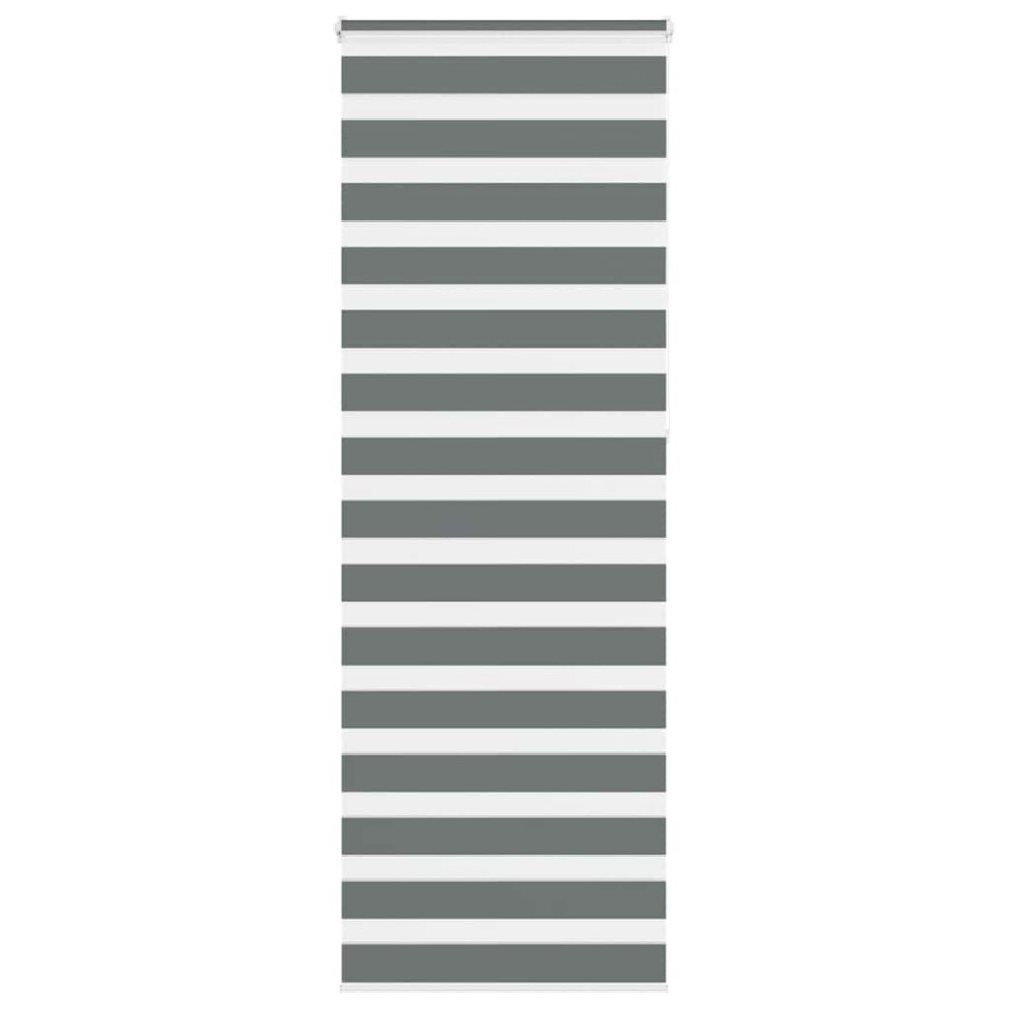 vidaXL Zebra rolgordijn 80x230 cm stofbreedte 75,9 cm donkergrijs vidaXL Zebra rolgordijn 80x230 cm stofbreedte 75,9 cm donkergrijs afbeelding 1