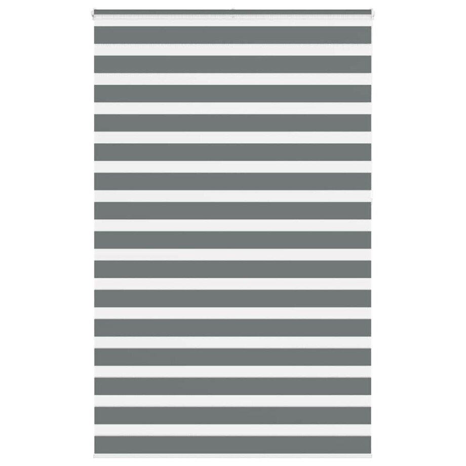vidaXL Zebra rolgordijn 145x230 cm stofbreedte 140,9 cm donkergrijs vidaXL Zebra rolgordijn 145x230 cm stofbreedte 140,9 cm donkergrijs afbeelding 1