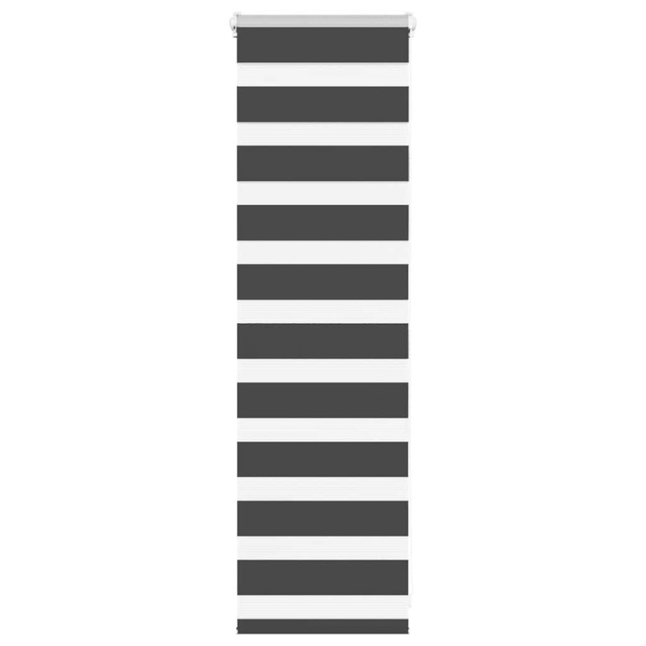 vidaXL Zebra rolgordijn 45x100 cm stofbreedte 40,9 cm zwart afbeelding 1