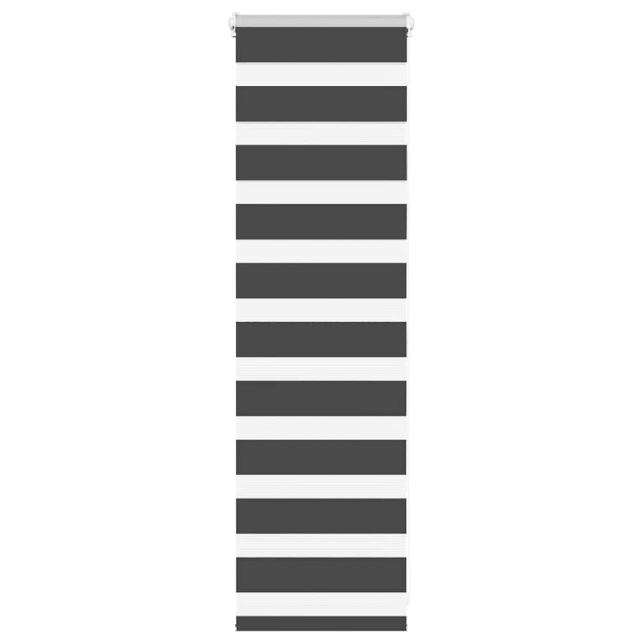 vidaXL Zebra rolgordijn 50x100 cm stofbreedte 45,9cm zwart afbeelding 1