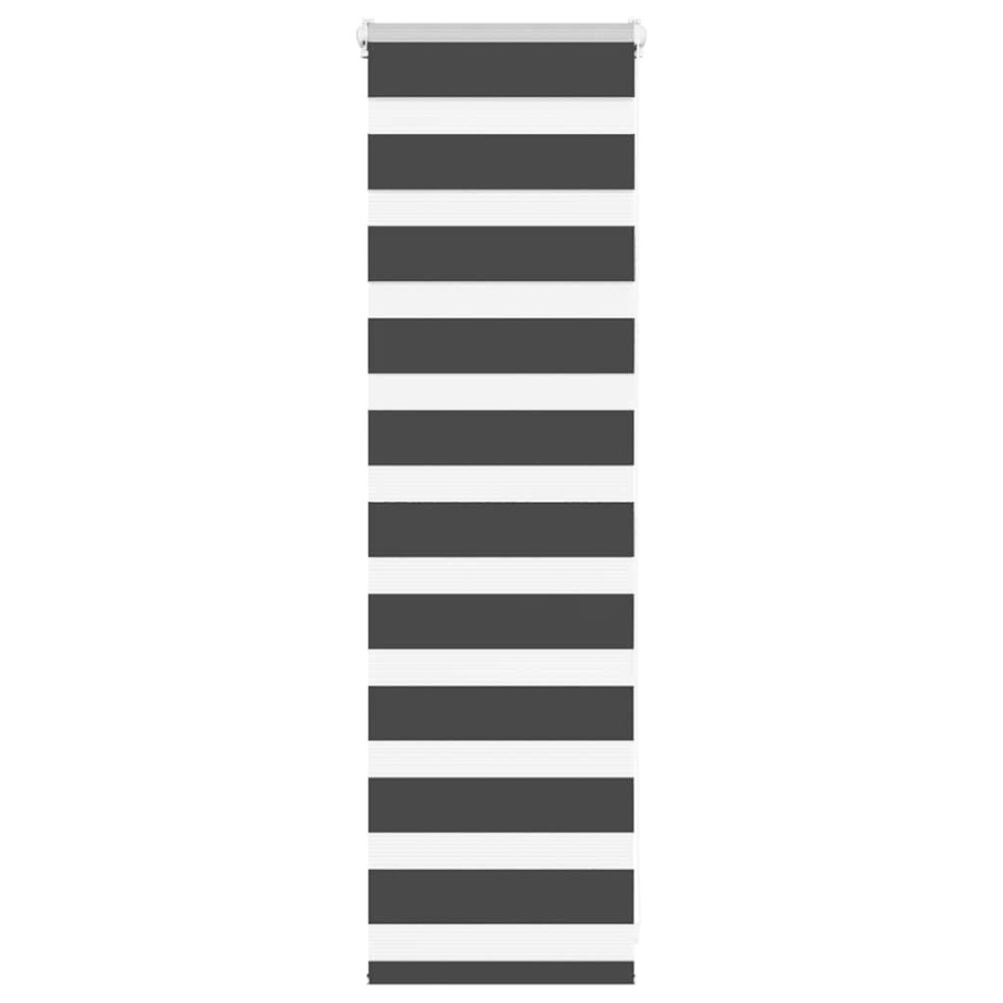 vidaXL Zebra rolgordijn 50x100 cm stofbreedte 45,9cm zwart afbeelding 1