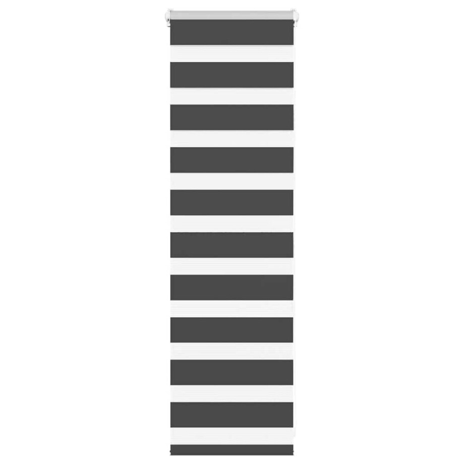 vidaXL Zebra rolgordijn 55x100 cm stofbreedte 50,9 cm zwart vidaXL Zebra rolgordijn 55x100 cm stofbreedte 50,9 cm zwart afbeelding 1