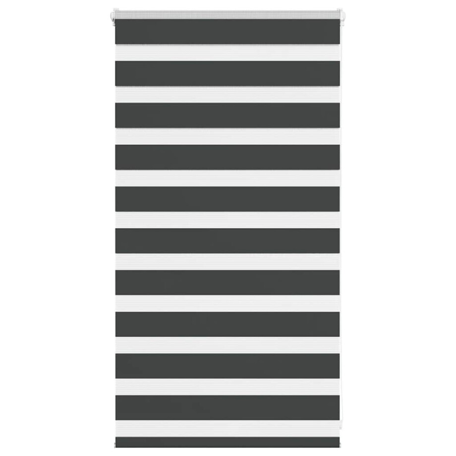 vidaXL Zebra rolgordijn 80x100 cm stofbreedte 75,9 cm zwart vidaXL Zebra rolgordijn 80x100 cm stofbreedte 75,9 cm zwart afbeelding 1