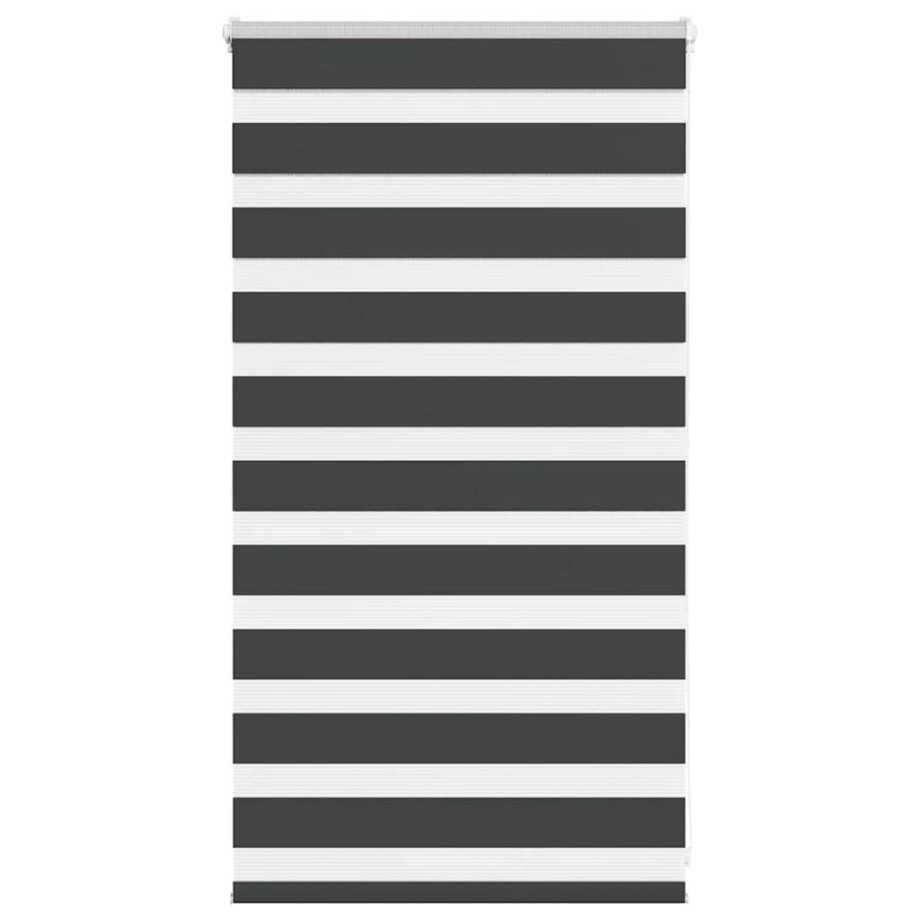 vidaXL Zebra rolgordijn 80x100 cm stofbreedte 75,9 cm zwart afbeelding 1