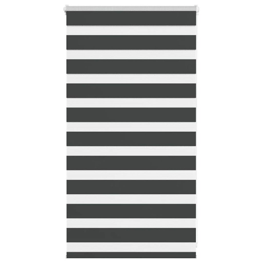 vidaXL Zebra rolgordijn 85x100 cm stofbreedte 80,9 cm zwart afbeelding 1