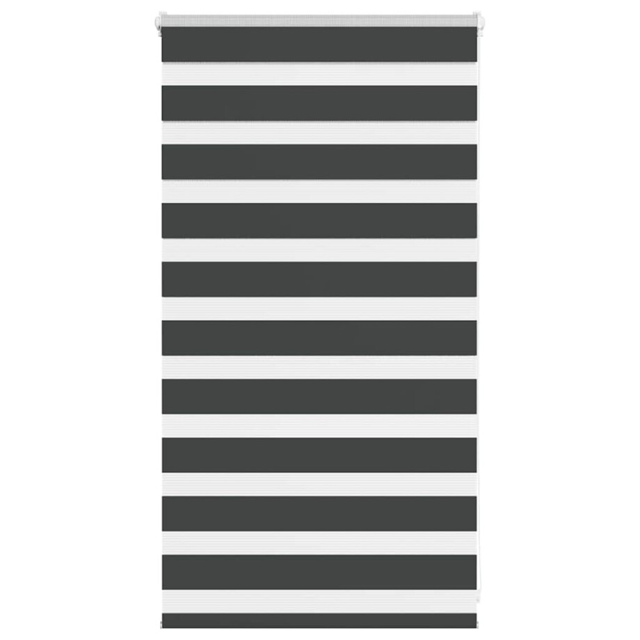 vidaXL Zebra rolgordijn 85x100 cm stofbreedte 80,9 cm zwart afbeelding 1