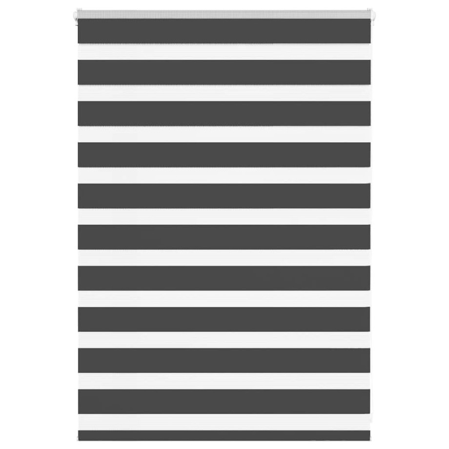 vidaXL Zebra rolgordijn 95x100 cm stofbreedte 90,9 cm zwart afbeelding 1