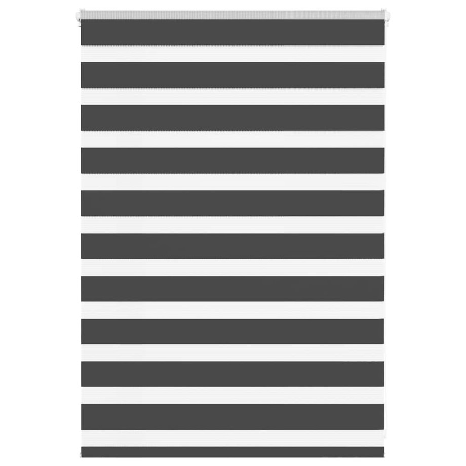 vidaXL Zebra rolgordijn 105x100 cm stofbreedte 100,9 cm zwart afbeelding 1