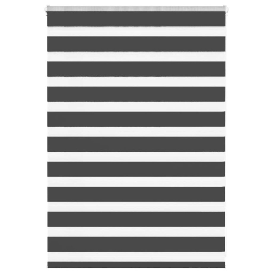 vidaXL Zebra rolgordijn 110x100 cm stofbreedte 105,9 cm zwart afbeelding 1