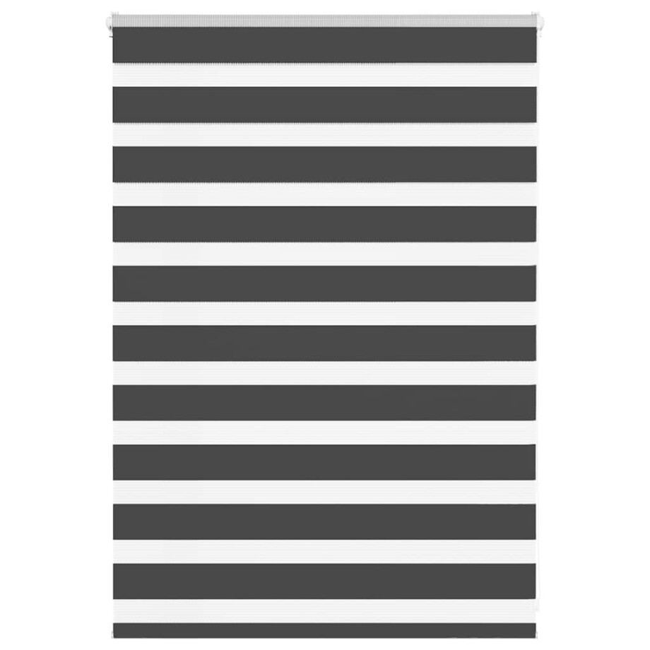 vidaXL Zebra rolgordijn 110x100 cm stofbreedte 105,9 cm zwart afbeelding 1