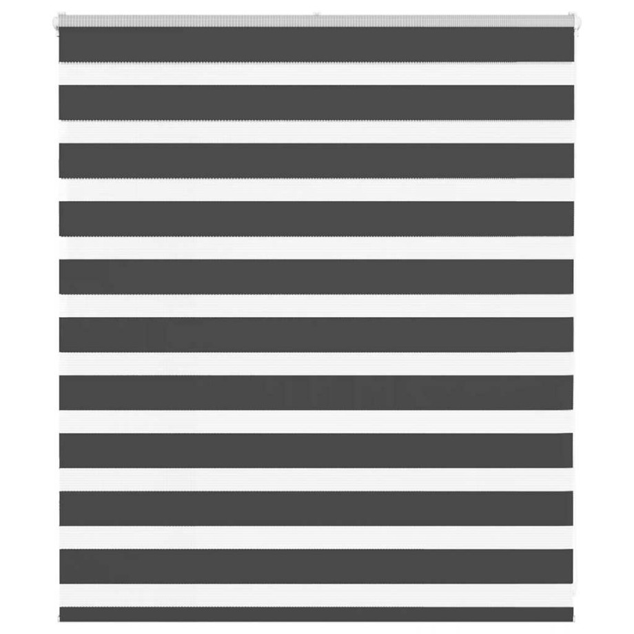 vidaXL Zebra rolgordijn 125x100 cm stofbreedte 120,9 cm zwart afbeelding 1
