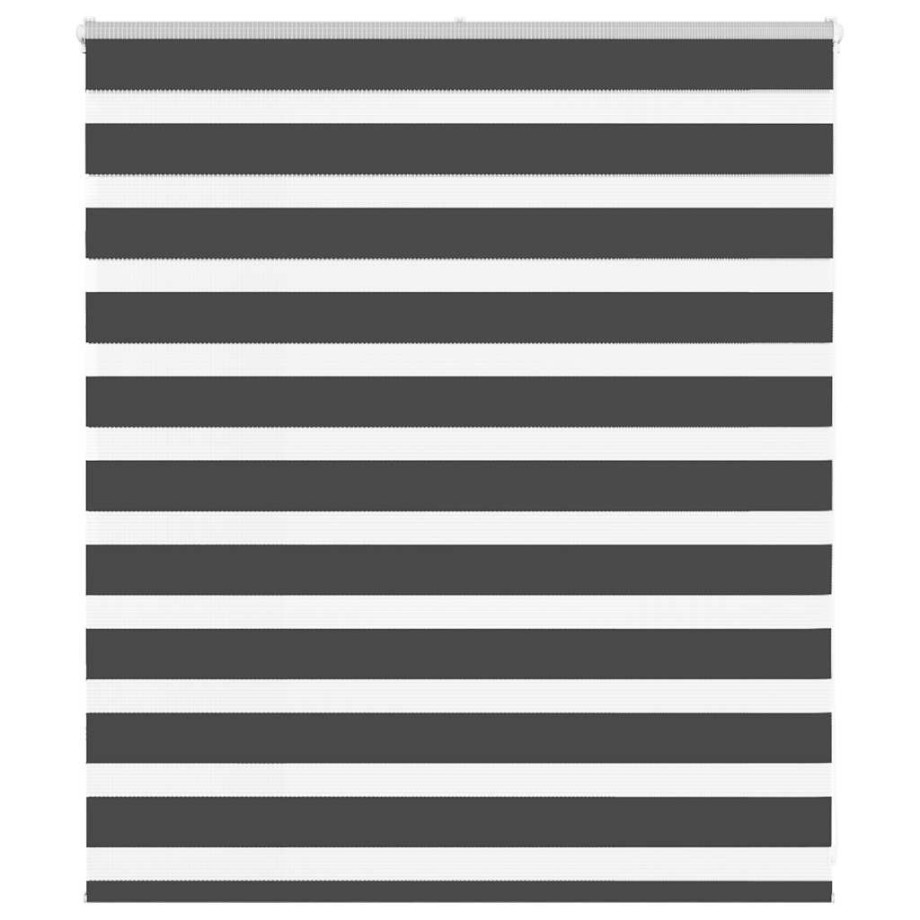 vidaXL Zebra rolgordijn 130x100 cm stofbreedte 125,9 cm zwart afbeelding 1