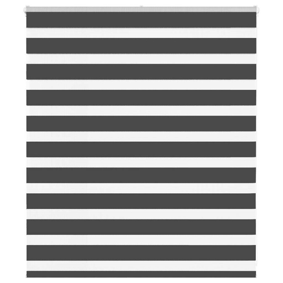 vidaXL Zebra rolgordijn 130x100 cm stofbreedte 125,9 cm zwart afbeelding 1