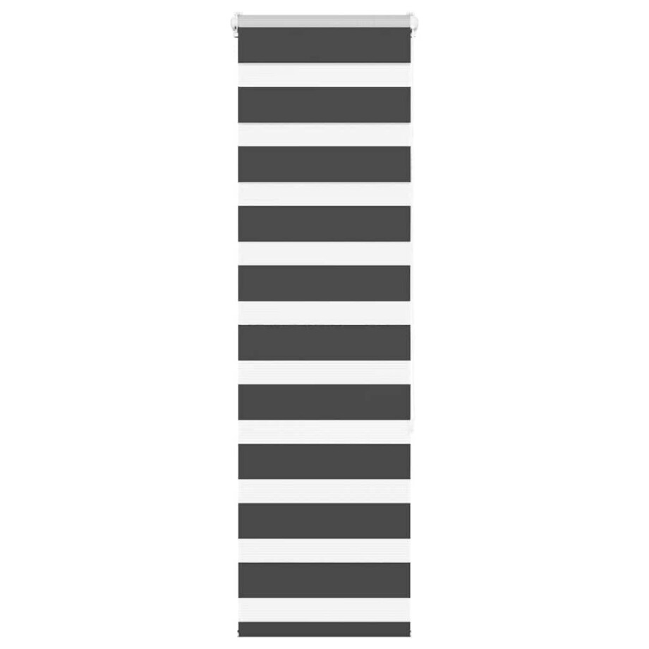 vidaXL Zebra rolgordijn 50x150 cm stofbreedte 45,9cm zwart vidaXL Zebra rolgordijn 50x150 cm stofbreedte 45,9cm zwart afbeelding 1