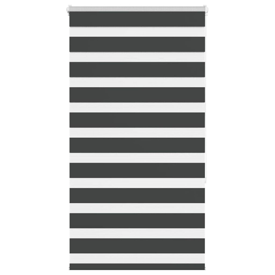 vidaXL Zebra rolgordijn 70x150 cm stofbreedte 65,9 cm zwart afbeelding 1