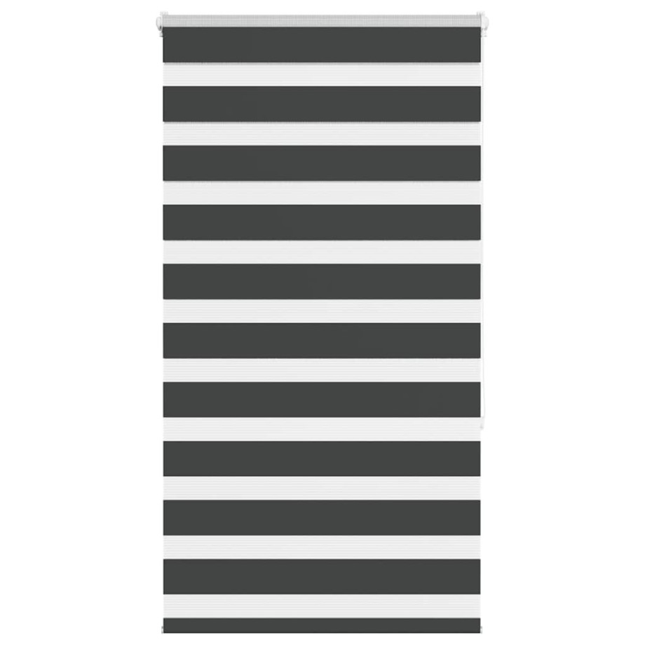 vidaXL Zebra rolgordijn 80x150 cm stofbreedte 75,9 cm zwart afbeelding 1