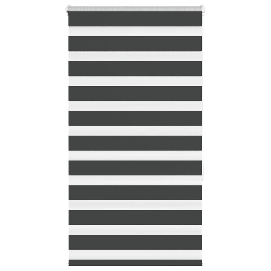 vidaXL Zebra rolgordijn 80x150 cm stofbreedte 75,9 cm zwart afbeelding 1