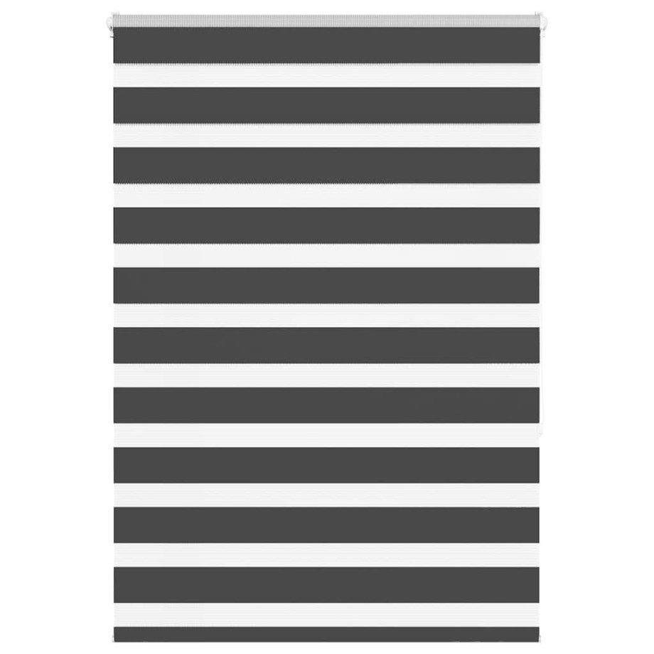 vidaXL Zebra rolgordijn 100x150 cm stofbreedte 95,9 cm zwart afbeelding 1