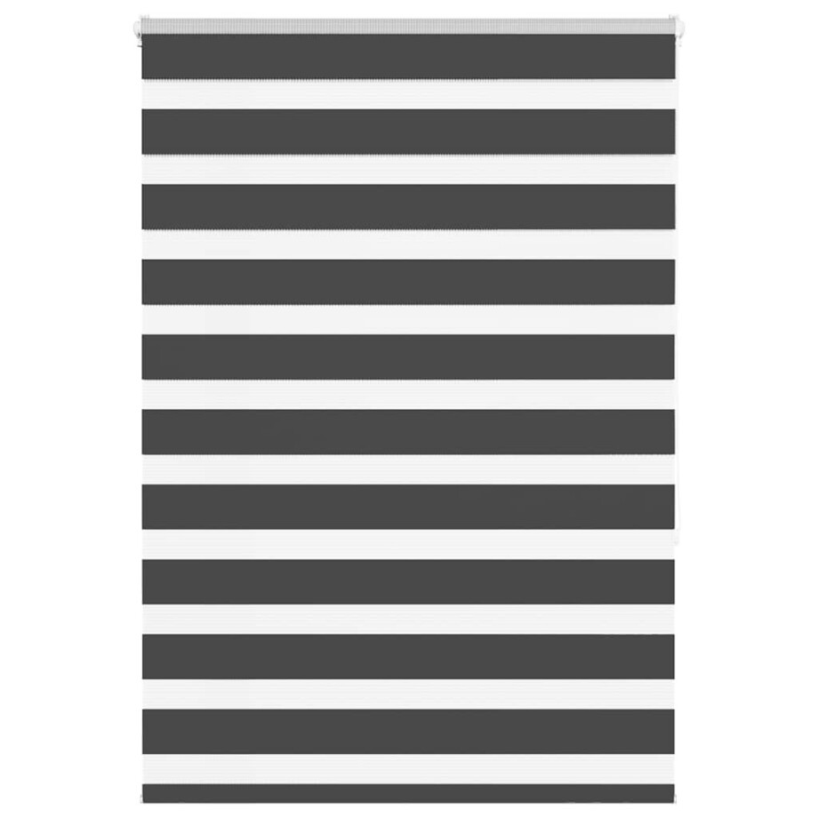 vidaXL Zebra rolgordijn 105x150 cm stofbreedte 100,9 cm zwart afbeelding 1