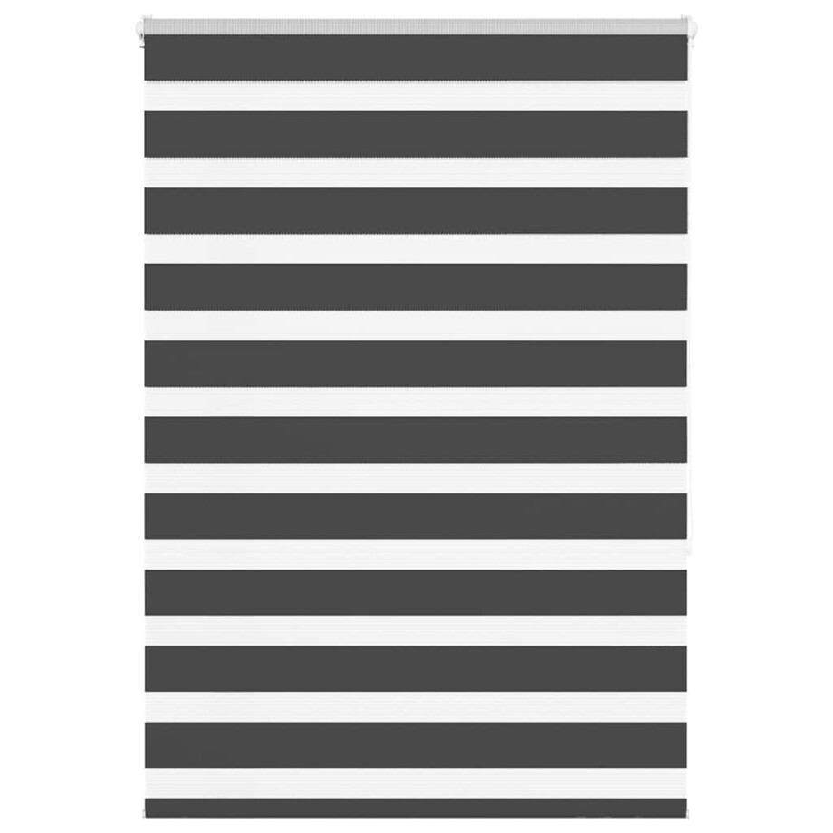 vidaXL Zebra rolgordijn 110x150 cm stofbreedte 105,9 cm zwart afbeelding 1