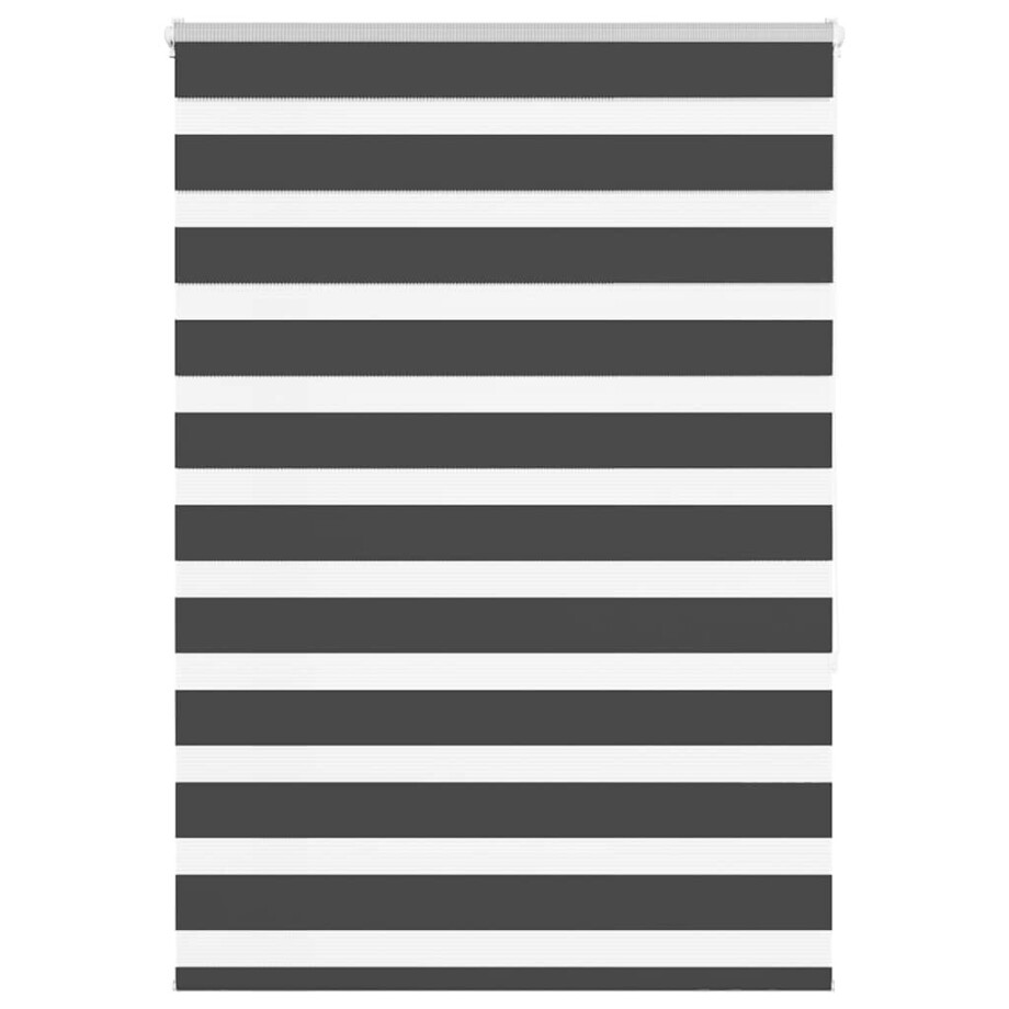 vidaXL Zebra rolgordijn 115x150 cm stofbreedte 110,9 cm zwart afbeelding 1