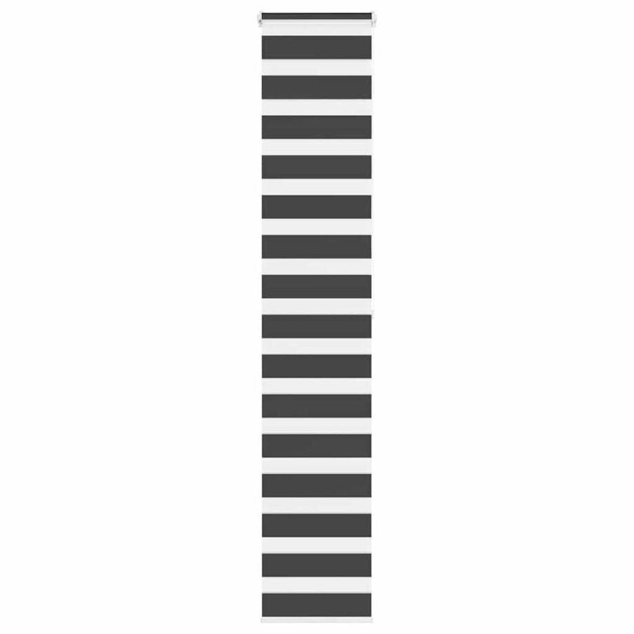 vidaXL Zebra rolgordijn 50x200 cm stofbreedte 45,9cm zwart vidaXL Zebra rolgordijn 50x200 cm stofbreedte 45,9cm zwart afbeelding 1