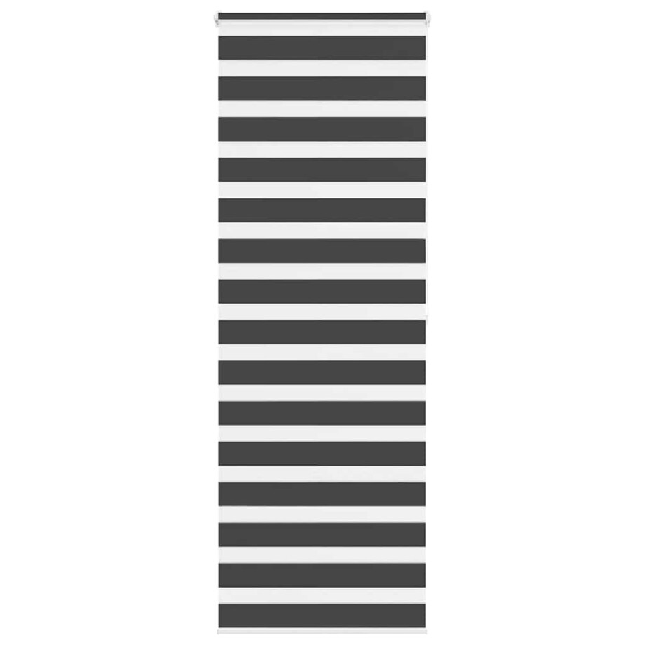 vidaXL Zebra rolgordijn 70x200 cm stofbreedte 65,9 cm zwart afbeelding 1