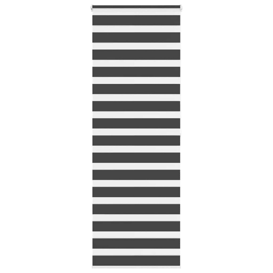 vidaXL Zebra rolgordijn 85x200 cm stofbreedte 80,9 cm zwart afbeelding 1